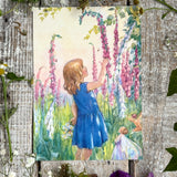 Postcard - Foxgloves And Fairies - Margaret Tarrant