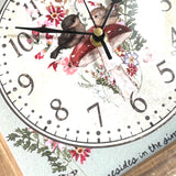 Sweet Rustic Little Birds Clock