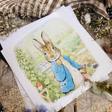 Beatrix Potter - Peter Rabbit In The Garden Greetings Card KWH047