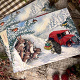 Pack Of Five Christmas Cards - Molly Brett - Hedgehog Postman J572