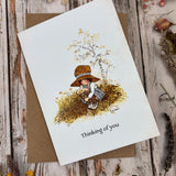 Holly Hobbie A6 Greeting Card - Thinking Of You