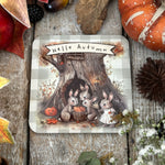 Cute Coaster - Hello Autumn Bunnies