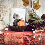 Sweet Votive Candle Holder - Little Black Cat - Halloween 25