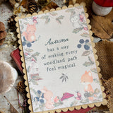 Wooden Picture Plaque - Autumn has a way of making every woodland path feel magical