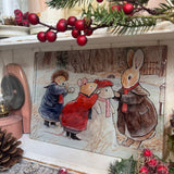 Glass Chopping/Serving Board  - Foxwood Tales - Winter Wonderland