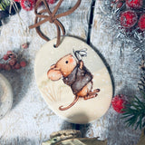 Sweet Little Ceramic Oval  - Tender Memories Warm The Coldest Of Days