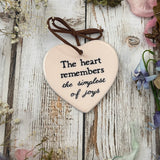 Sweet Little Ceramic Heart - The heart remembers the simplest of joys