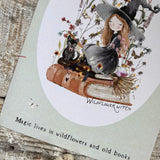 Little Print - A6 Size - WildFlower Witch - Magic Lives In Wildflowers And Old Books