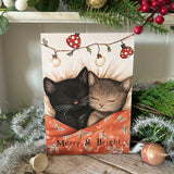 Christmas A5 Wooden Picture Board - Merry and Bright