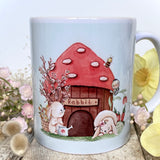Cute Spring 11oz Ceramic Mug - Bunny Toadstool House
