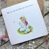 May Your Day Be Filled With Lovely Things Greetings Card (Pride & Prejudice Bunny)