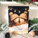 Christmas A5 Wooden Picture Board - Our Cheeks Are Nice And Rosy