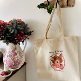 Tote Bag - Little Deer, Merry & Bright