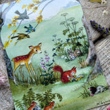 Postcard- Fawn & Squirrel - Margaret Lynes