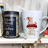 12oz Ceramic Coffee Cup - Little Mouse On Toadstool