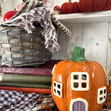 Adorable Ceramic Pumpkin House