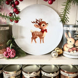 Cute 8” Ceramic Plate - Little Deer