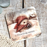 Cute Coaster - Snowdrop Season