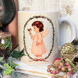Christmas 11oz Ceramic Mug - Pink Angel