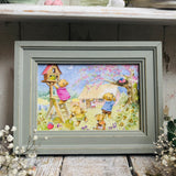 Teddies Easter Egg Hunt by Jean Gilder, 6x4" Framed Postcard