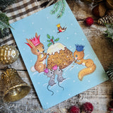 Christmas Postcard - Christmas Pudding - Mary Adair Q725