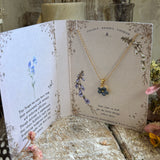 A Guide To Tiny Wonders... Forget Me Not Necklace