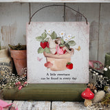 Aluminium Sign - A little sweetness can be found in every day