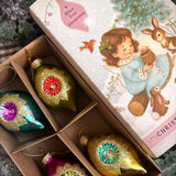 Vintage Style Baubles - Box Of Four - Jewel Hues