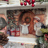 Glass Chopping/Serving Board  - Foxwood Tales - Christmas Morning