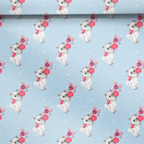 Three Sheets Of Printed Christmas Gift Wrap - Vintage Kitten