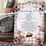 A4 Aluminium Sign - Blackberry Pie - Autumn 25