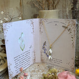 A Guide To Tiny Wonders... Snowdrop Necklace