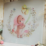 Hello Spring Daffodils & Morning Breeze Bunny Chopping/Serving Board