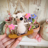 Adorable Little Swinging Hedgehog