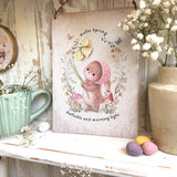 Aluminium Sign - Hello Spring - Daffodils & Morning Light