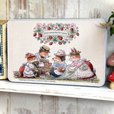 Cute Rectangular Tin - What A Lovely Day For A Picnic - Foxwood Tales