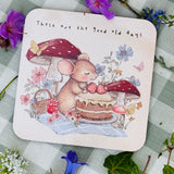 Cute Coaster - Little Mouse - These Are The Good Old Days
