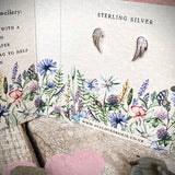 Sterling Silver Earrings - Angel Wings