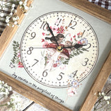 Sweet Rustic Little Birds Clock