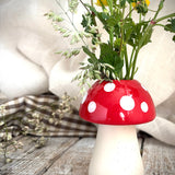 Sweet Little Toadstool Bud Vase