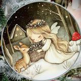 Christmas Tin - Angel and Deer