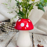 Sweet Little Toadstool Bud Vase