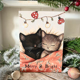 Christmas A5 Wooden Picture Board - Merry and Bright