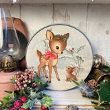 Christmas Tin - Little Deer With Bunny