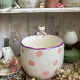 Little Peeking Cat Plant Pot