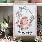 Aluminium Sign - The heart remembers the simplest of joys