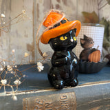 Vintage Inspired Halloween Black Cat