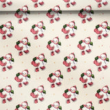 Three Sheets Of Printed Christmas Gift Wrap - Vintage Snowman