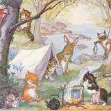 Kitten’s Camp By Molly Brett Medici Art Print 30 x 41cm