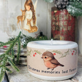Sweet Little Ceramic Tea Light Holder - Robin